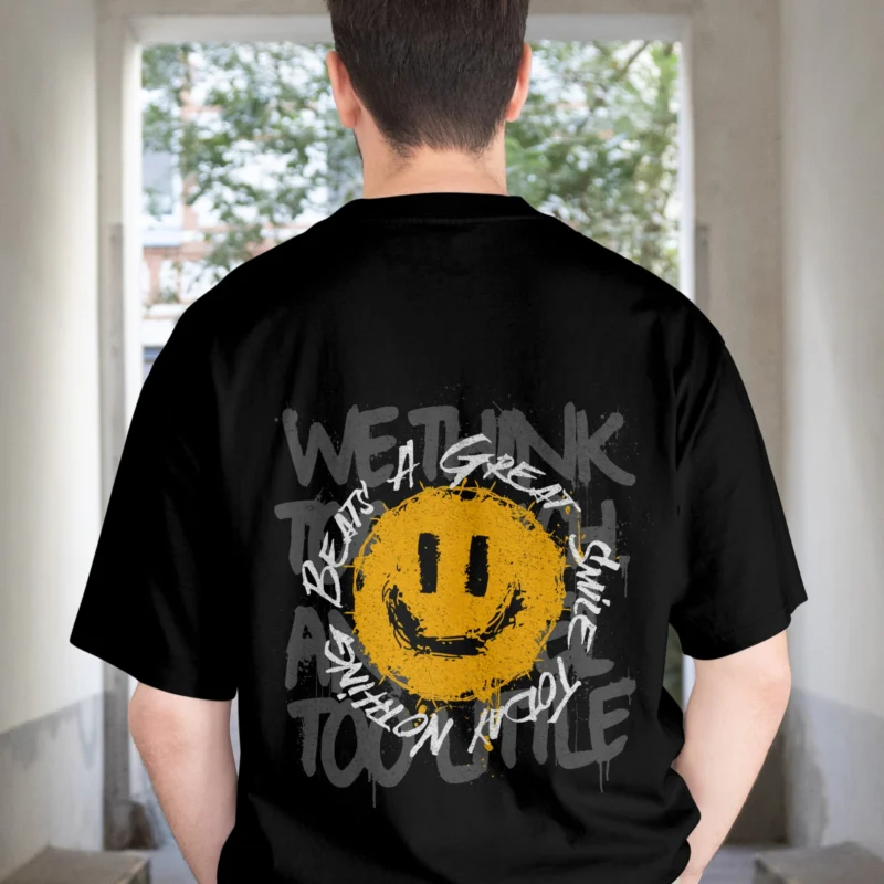 Graffiti Smiley Face T-Shirt | Street Art Print Tee