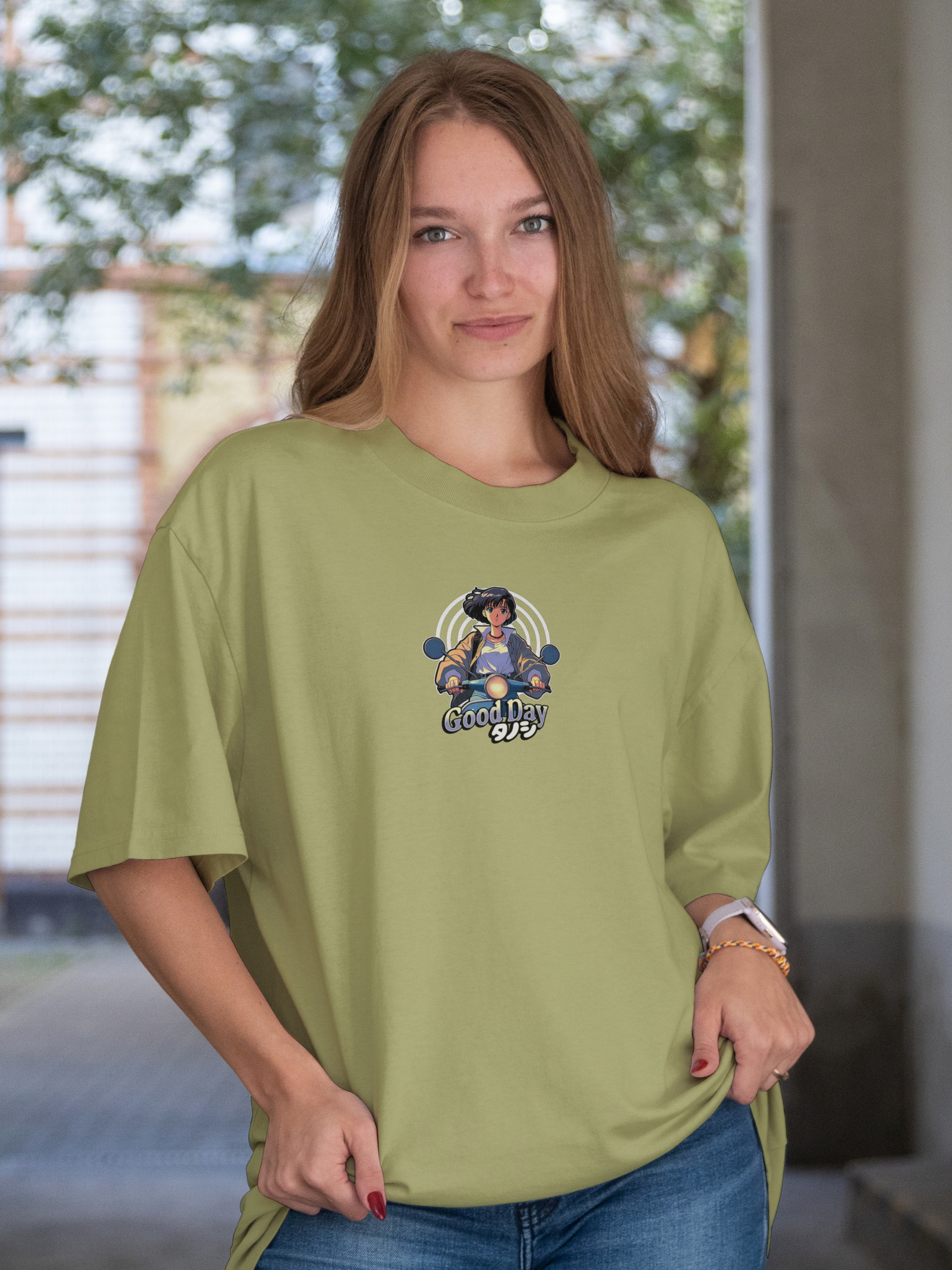 "Life Goals" Anime Scooter T-Shirt | Japanese Streetwear Graphic Tee - Image 2